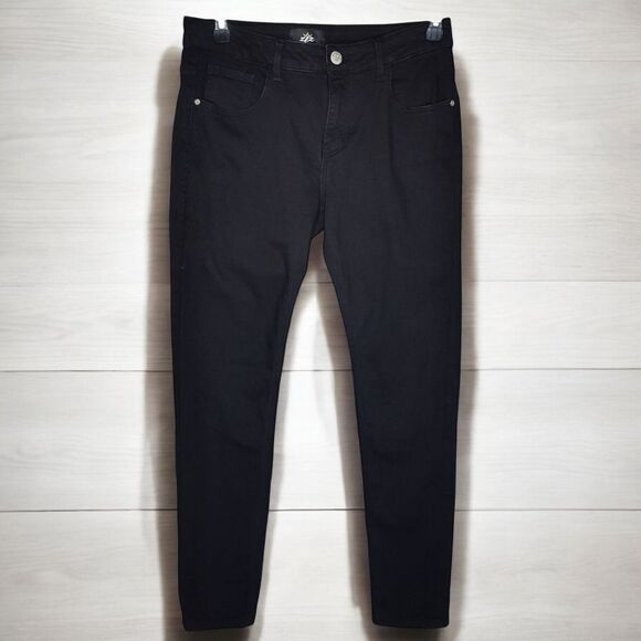 ZLZ Mens Denim Slim Skinny Jeans Black W32 - Picture 10 of 11